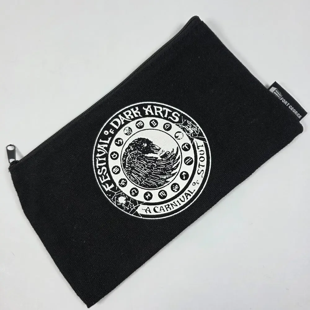 Festival of Dark Arts Zip Pouch Fort George Zippered Coin Bag Black Astoria OR